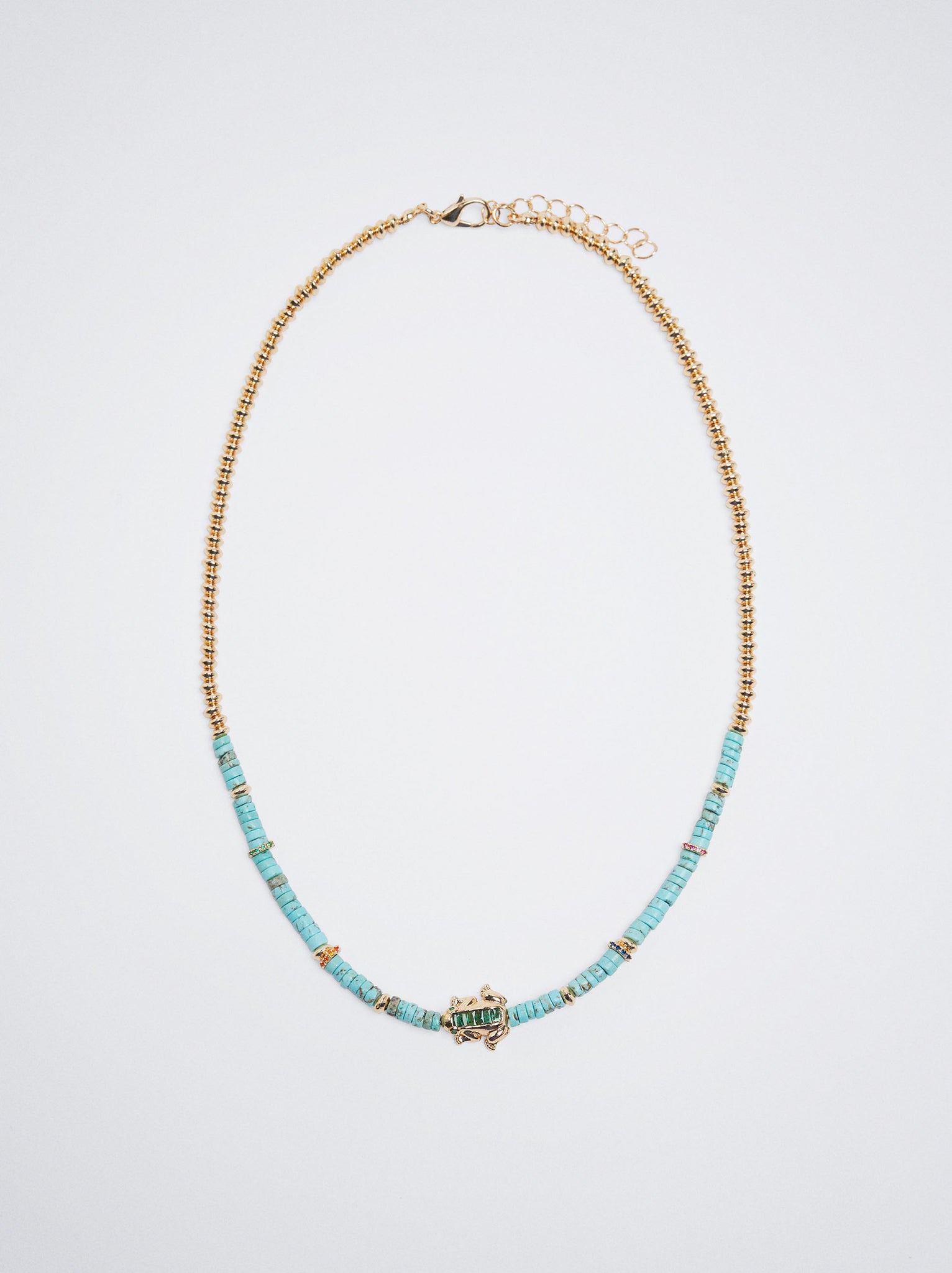 Necklace With Stone And Zirconia
