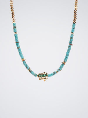 Necklace With Stone And Zirconia