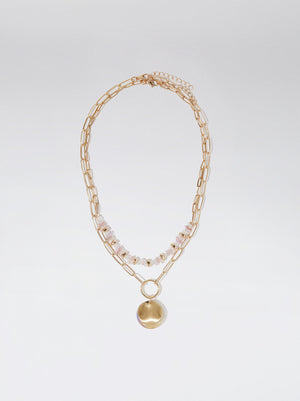 Set Of Necklaces With Semiprecious Stone