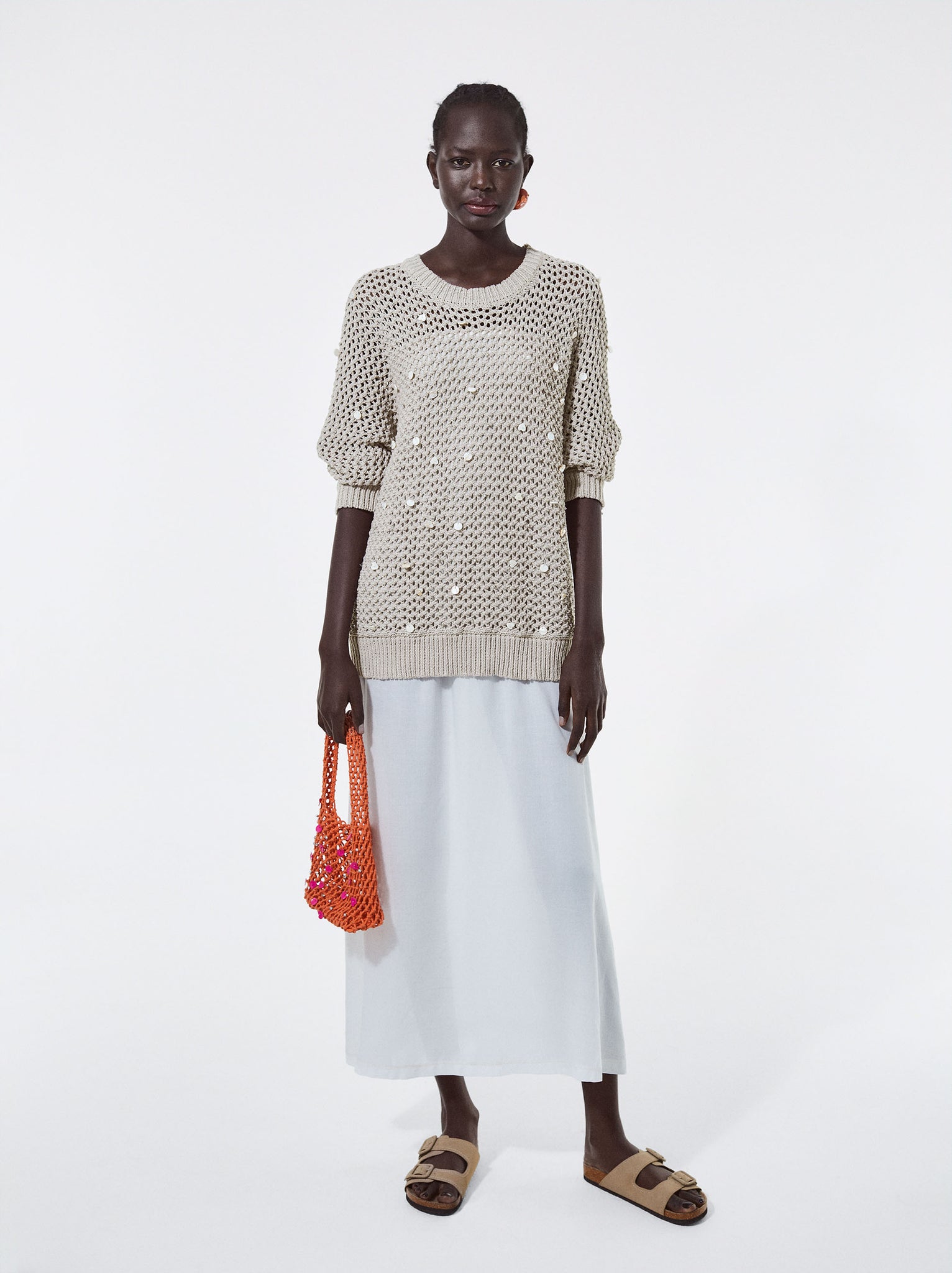 Knit Sweater With Sequins