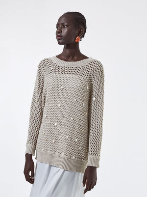 Knit Sweater With Sequins