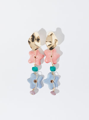 Flower Ceramic Earrings