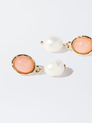 Earrings With Freshwater Pearl