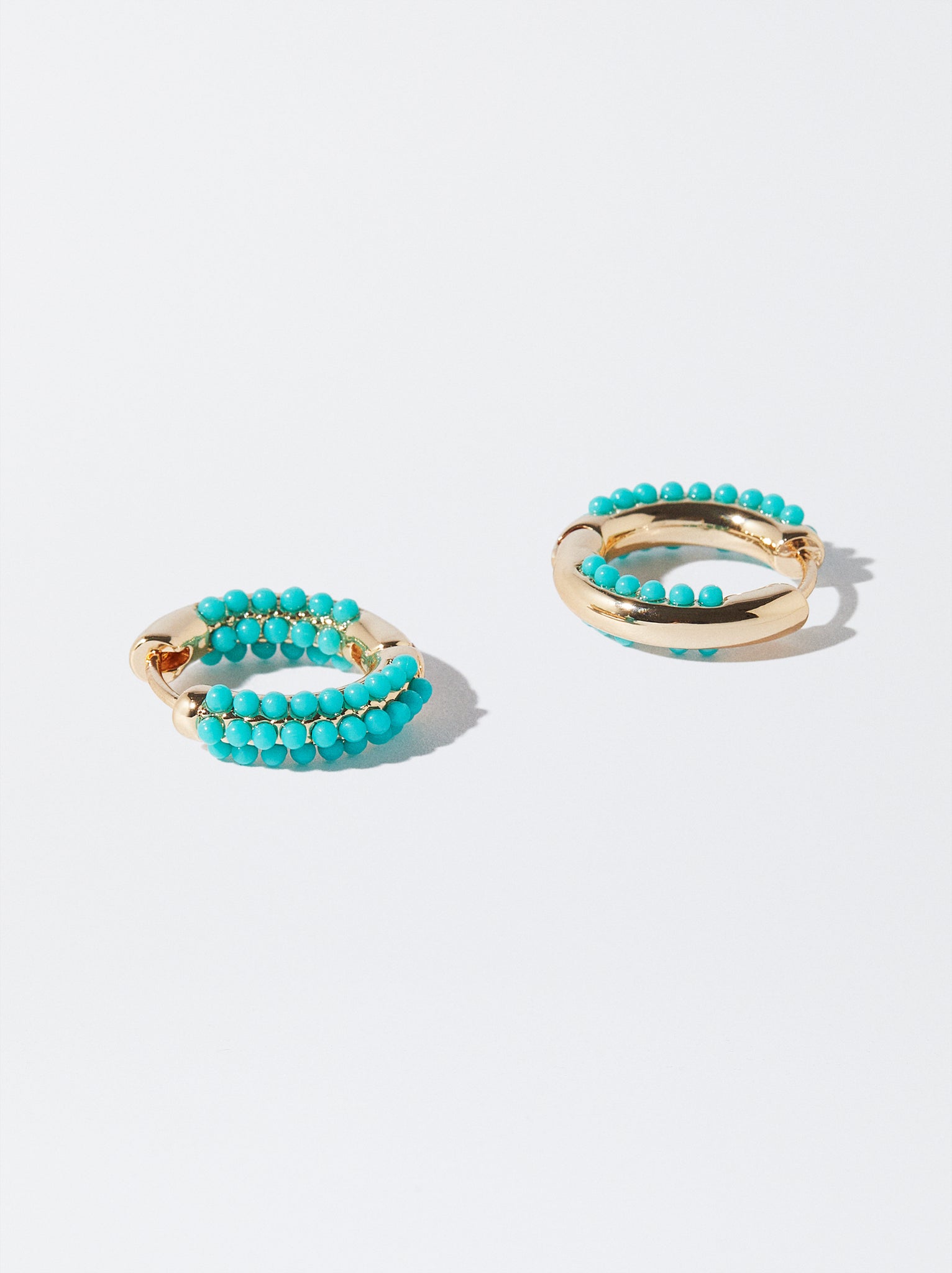 Beaded Hoop Earrings