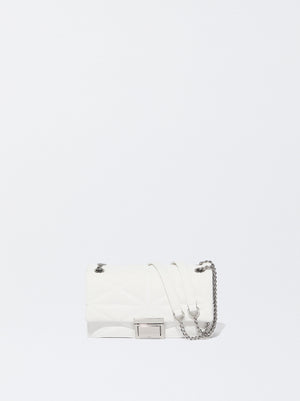 Quilted Crossbody Bag With Chain