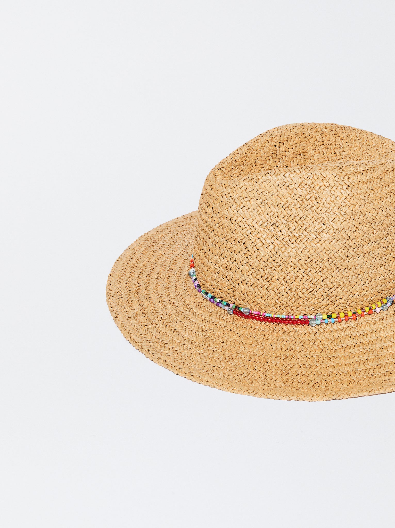 Braided Hat With Beads