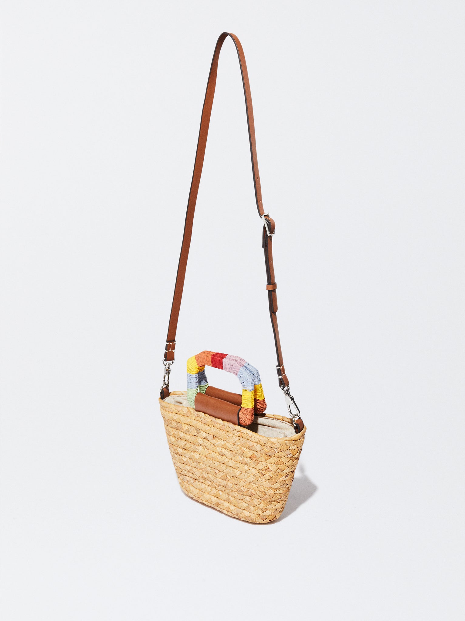 Straw Bag With Handmade Handle