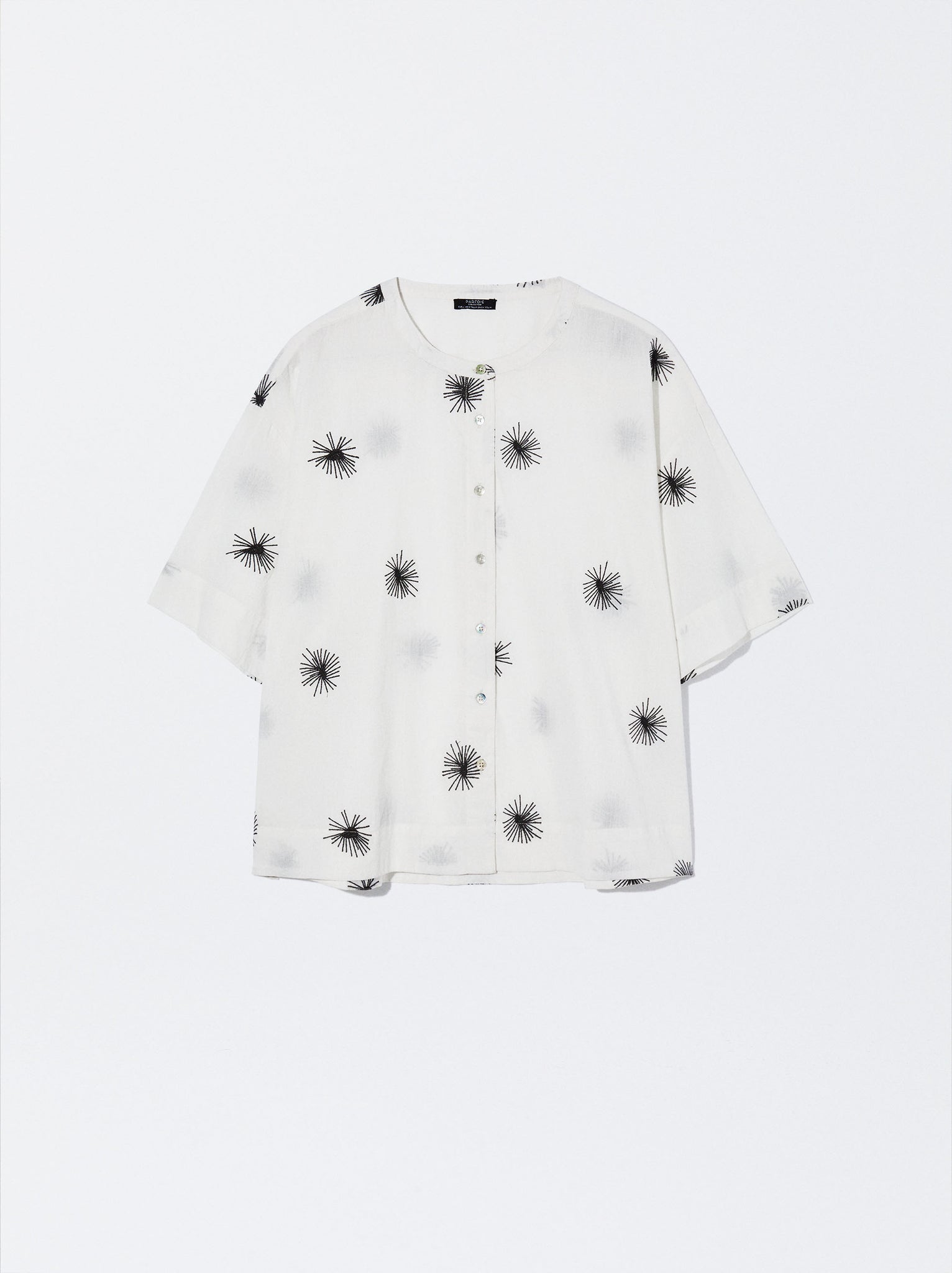 Cotton Shirt With Embroidery