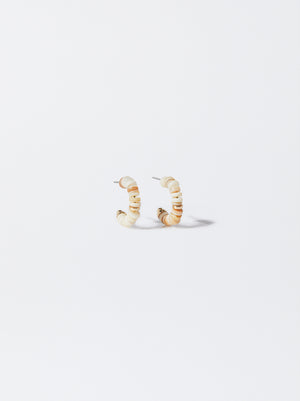 Hoop Earrings With Shell