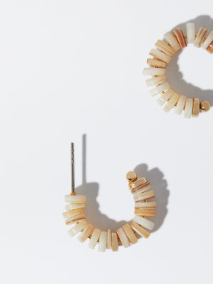 Hoop Earrings With Shell