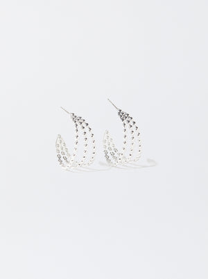 Silver-Plated Hoop Earrings