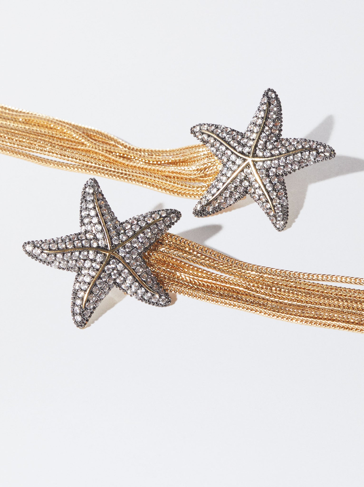 Star Earrings And Zirconia
