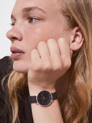 Watch With Stainless Steel Metallic Mesh Strap