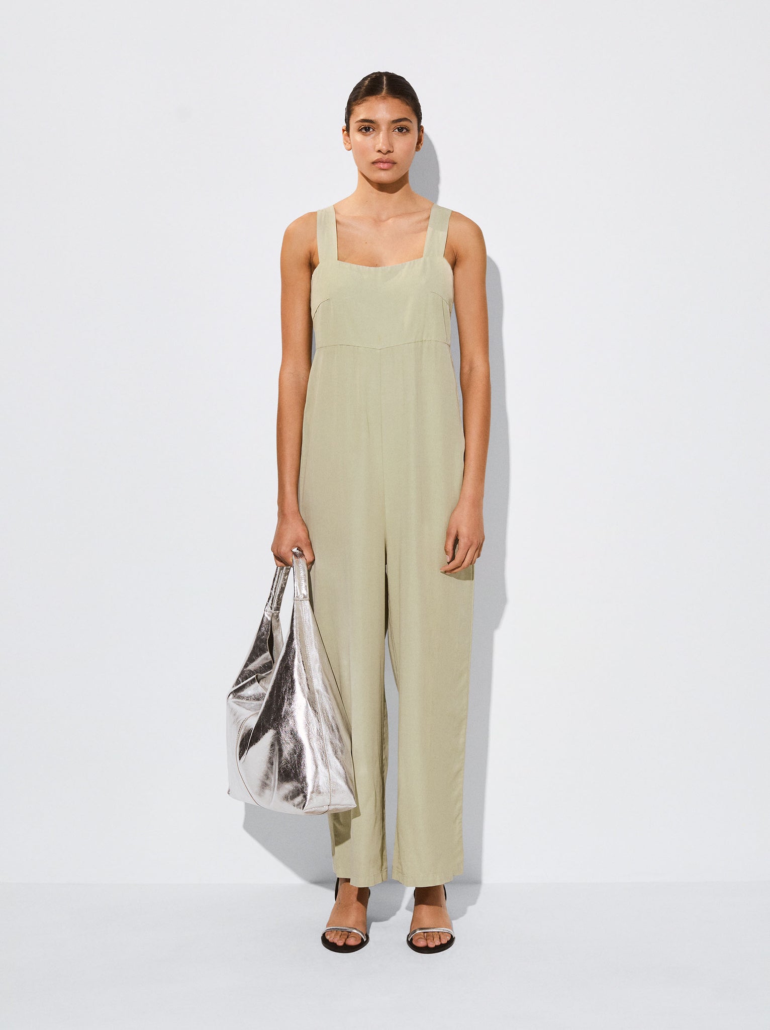 Lyocell Long Jumpsuit
