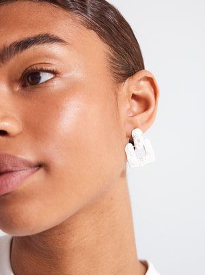 Earrings With Matte Effect