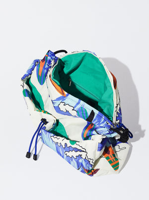 Nylon Printed Shoulder Bag