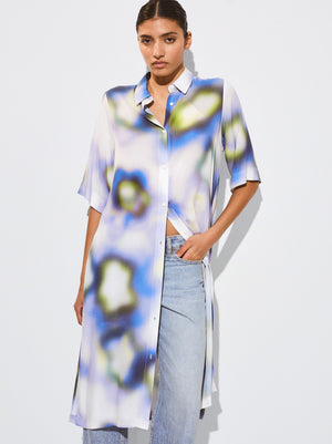 Printed Shirt Dress