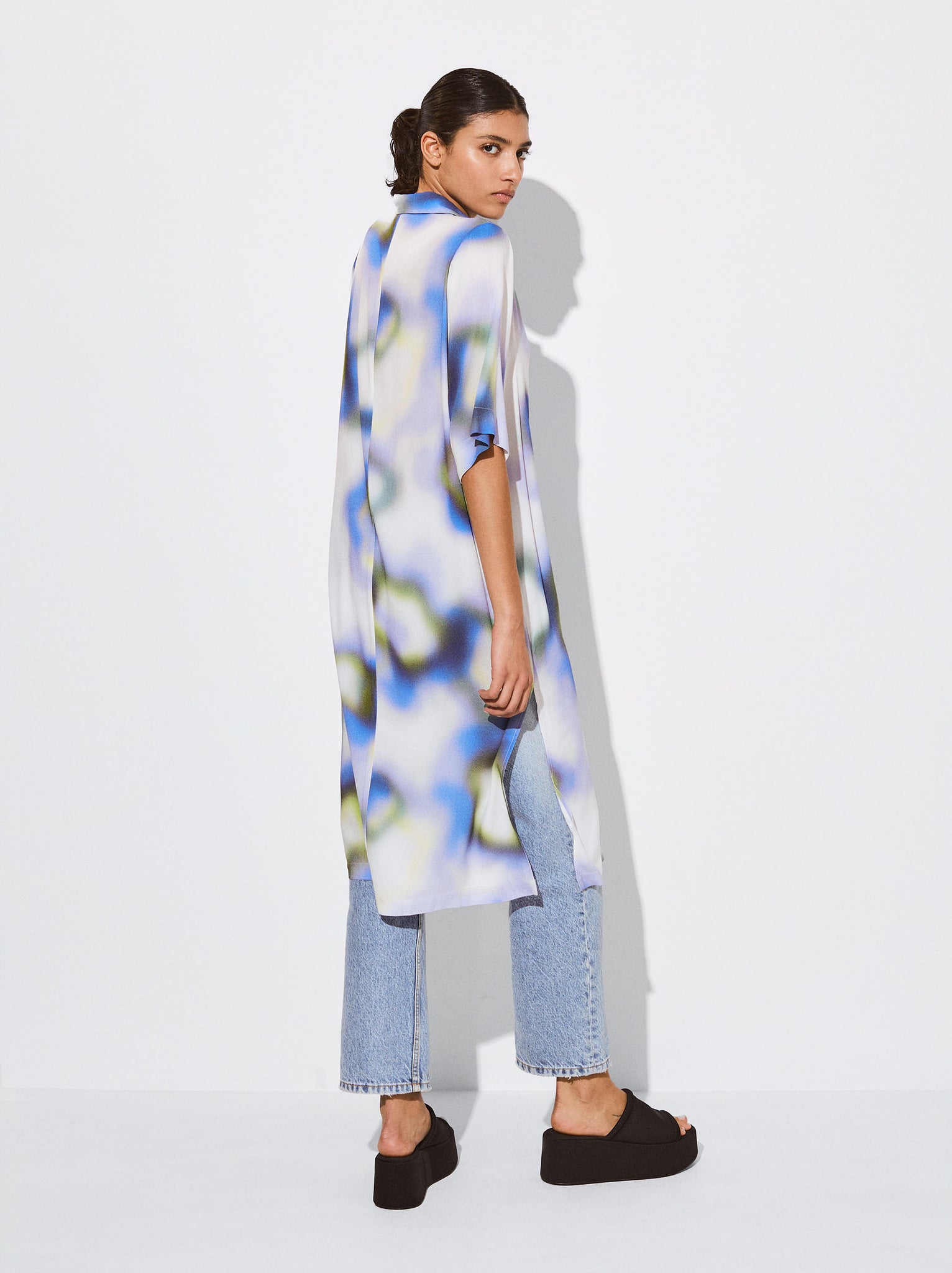 Printed Shirt Dress